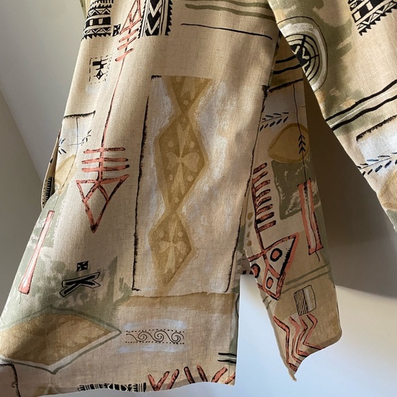 Dress Barn Abstract Design Linen Womans Blazer Size Large - Picture 17 of 17